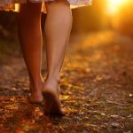 Walking barefoot in a dream