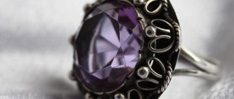 ring with amethyst