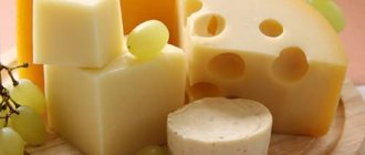 set of cheeses